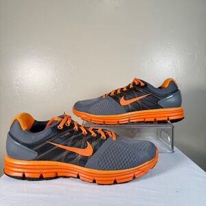 Nike Lunarglide 2 Mens Size 12 Grey Orange Running Shoes Flywire Pickleball